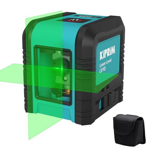 Kiprim Nivel láser autonivelante de haz verde horizontal y vertical para construcción colgar imágenes