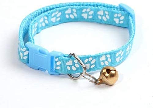 Pet Guard Imported Printed Collars with Bell for Dog, Puppy and Cat, Small, Sky Blue (B08ZJLPR11) Amazon Price History, Amazon Price Tracker