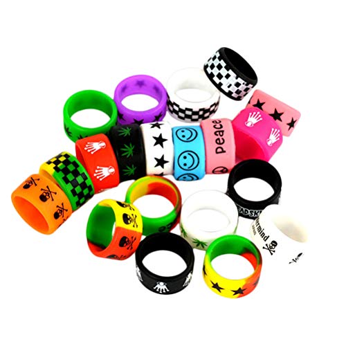 10 piezas Anillos de banda de silicona multicolores Vape Bandas de tanque antideslizante Vape para modificaciones mecánicas del tanque RBA RDA,Color aleatorio-diámetro 2.2 x 1.2cm Cover