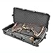 SKB Cases iSeries Portable Double Rifle Large Case, Parallel Limb Bow Carrying Chest Hard Plastic Exterior Heavy Duty Case with Wheels, Black