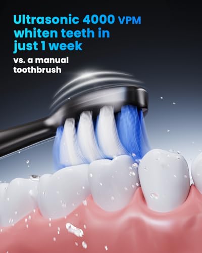 Onlyone Ultrasonic Electric Toothbrush for Adults, Rechargeable Electric Toothbrush with 8 - image 3
