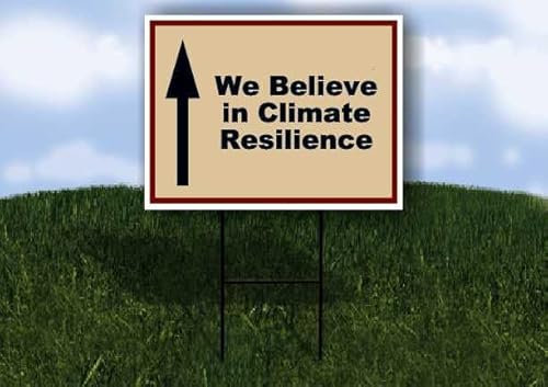We Believe in Climate Resilience Patriotic Up Arrow 1 Single