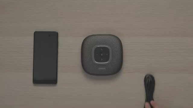 Anker PowerConf Bluetooth conferentieluidspreker met 6 geïntegreerde microfoons, verbeterde geluidsopname, 24-delige batterij, USB-C-connectiviteit voor thuiskantoor (blauw
