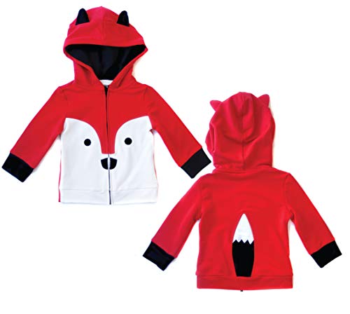 Mini Jiji Stretch Hoodie/Jacket for Baby Infant Toddler Kids (4 yrs, Fox)