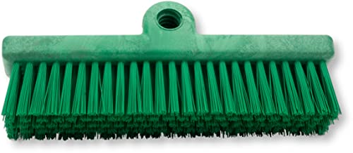 Image of SPARTA 40423EC09 Plastic Floor Scrub Brush, Wall Brush, Equipment Brush With Nonabsorbent Bristles For Industrial Kitchens, Hospitals, Commercial Cleaning, 10 Inches, Green