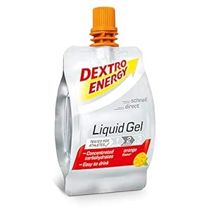 Dextro Energy Liquid Gel – alternatief voor energierepen voor duursporters – oranje, 60 ml (verpakking van 1)