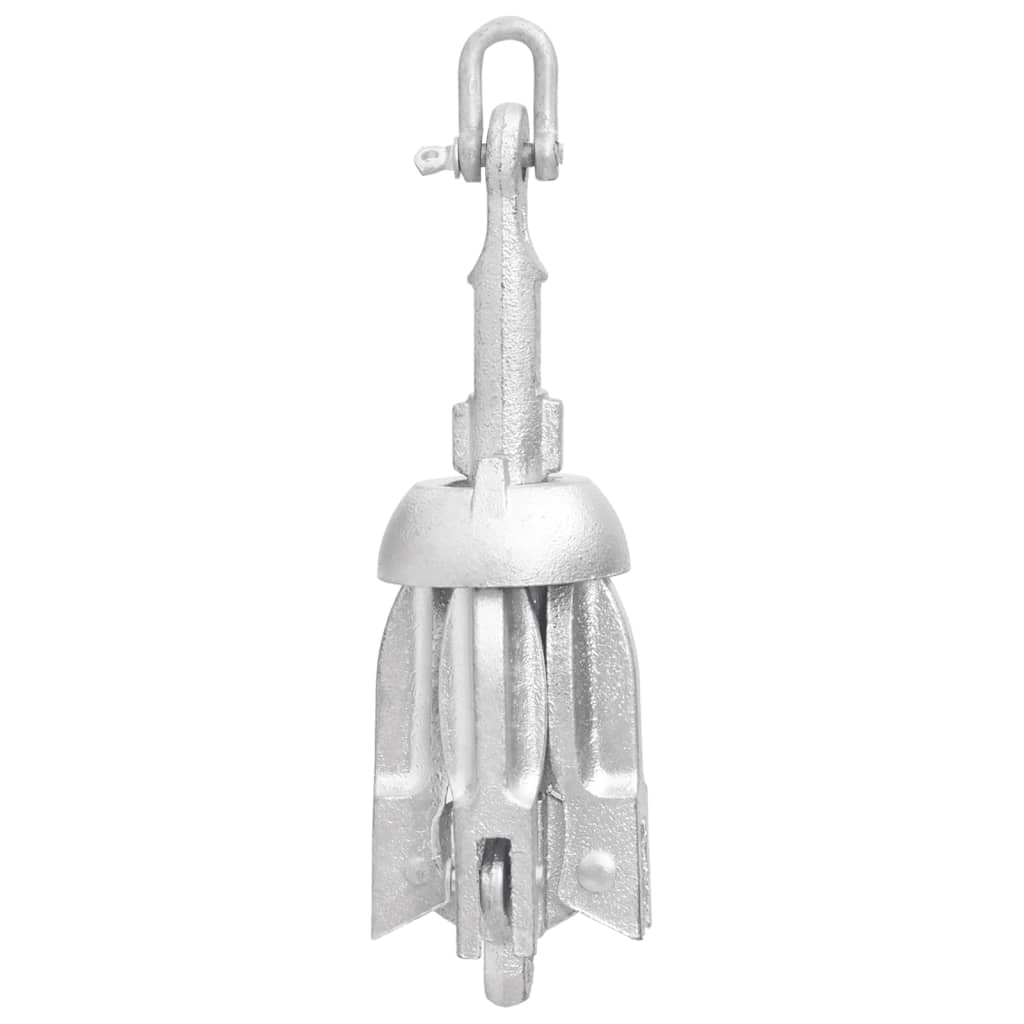 Anclaje plegable con cuerda, plata de 0,7 kg, hierro fundido galvanizado, 4 hoyuelos, anclajes para kayak, canoa, barco inflable, velero, barco a motor, seguro amarre al agua