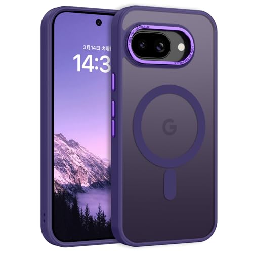 Amazon.co.jp: VENINGO Google Pixel 9a専用ケース パープル 半透明