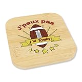 Koudindg Cadeau Rugby Dessous de Verre Rugbyman Cadeaux Fan de Rugby...