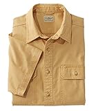[エルエルビーン] メンズ サンウォッシュ・キャンバス・シャツ 半袖 ジャパン・フィット Mサイズ Chamois イエロー １００００３６２０４