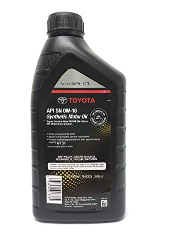 image for Genuine Genuine Toyota 0W16 Synthetic Oil 1qt 00279-16QTE