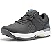 FitVille Extra Wide Men's Golf Shoes Waterproof, Professional Outdoor Spiked Golf Shoes for Men with Arch Support(Gray, 14 X-Wide)