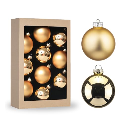 Amooca 2.64'' Christmas Glass Balls Decoration...