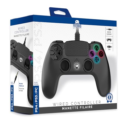 Freaks and Geeks - Manette Filaire Noire pour PS4 avec