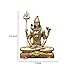 The Advitya Lord Shiva Idol Shiv Padmasana Sitting Adiyogi Resin Statue| Bholenath/Shankar Ji/Mahadev Murti for Puja Home Decor Office Pooja Decorative Showpiece Gift 5.5 Inch (Golden)