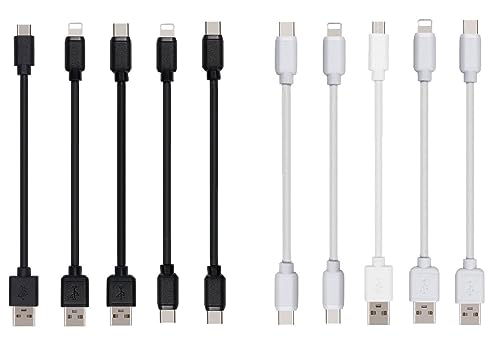 10-Pack Multi Short USB Cables...