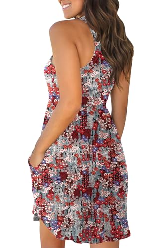 Image of HiMONE Vacation Dresses for Women 2025 Summer Dress Women's Casual Sundresses Casual Beach Petite Sun Dress XS-2XL