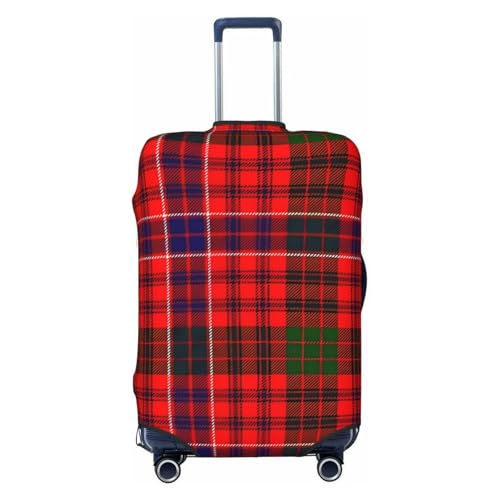 Clan Macrae Tartan Luggage Cover, Protective Washable Suitcase Cover - Travel Fashion Elastic Suitcase Protector X-Large