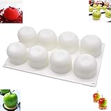 🍎Großartig für DIY-Objekte: Machen Sie Ihre eigenen Desserts mit dieser 3D-Bakeware wie Eis, Sahnetorten, Kuchen, Brownies, Käsekuchen, Mousse Cakes, Pudding, Süßigkeiten, Schokoladen, etc. Auch perfekt für Seifen, Kerzen.