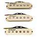 Wilkinson Vintage 60's Staggered Alnico 5 Single Coil Pickups Set for Strat Style Electric Guitar, Cream