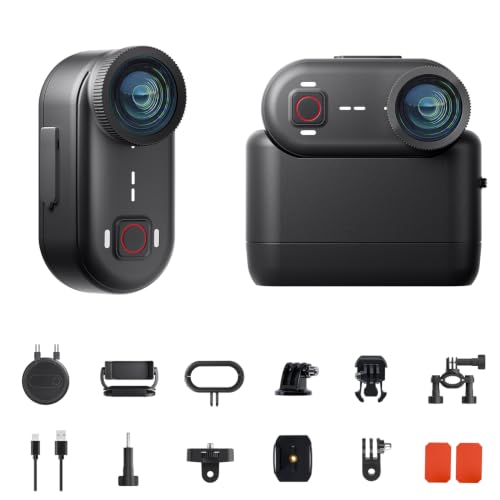 Apexcam K80 Mini Action Cam,POV Camera Con Memoria Integrata da 64GB,4K WiFi EIS Mini Body Cam...