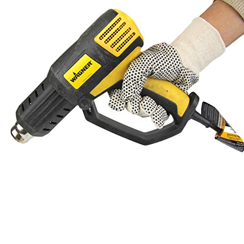 Fmp Brands [12 Pairs, Large] Cotton Canvas Knit Protection Work Gloves With Black Pvc Dots For Hand Grip, Painter Mechanic Gardening Glove For Men Women, Beige 24 Count Bulk #TOP5