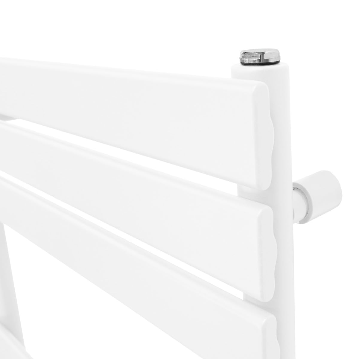 Radiador Toallero Panel plano | 1200 mm x 500m |Blanco | Acero Primera Calidad | Certificado CE: CE y UKCA | Kit de Fijación y Cepillo de Limpieza GRATIS | Calefactor