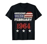 Photo Gallery awesome since 1964 vintage usa flag classic febbraio 1964 maglietta Photo Gallery awesome since 1964 vintage usa flag classic febbraio 1964 maglietta