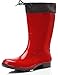 Produktbild Ladeheid Gummistiefel Damen mit Stulpe Wasserdicht Regenstiefel für jede Jahreszeit LA-968(Rot/Schwarz, 40 EU)