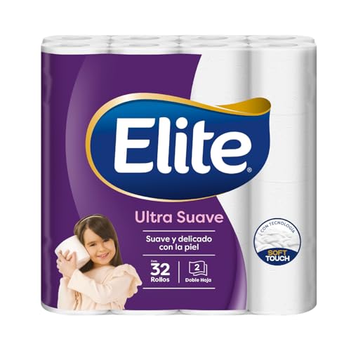 Opiniones de Papel higienico , tabla con los diez mejores. 42 Elite Ultra Suave Papel Higiénico Doble Hoja 32 Rollos - Suave y Delicado con la Piel