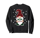 mamma gnome buffalo plaid corrispondenza famiglia pigiama di natale felpa