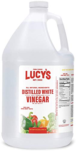 Lucy's Family Owned - Natural Distilled White Vinegar, 1 Gallon (128 oz) - 5% Acidity (White Vinegar, Gallon) #1