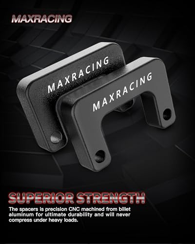Image of 2.5 inch Front + 2 inch Rear Lift Blocks for Silverado Sierra 1500 Square U Bolts | 2007-2019 Chevy Silverado 1500 & GMC Sierra 1500 2W /4WD, 2.5 inch Front Leveling Kit, 2 inch Rear Lift Block, Extended Square U-Bolts
