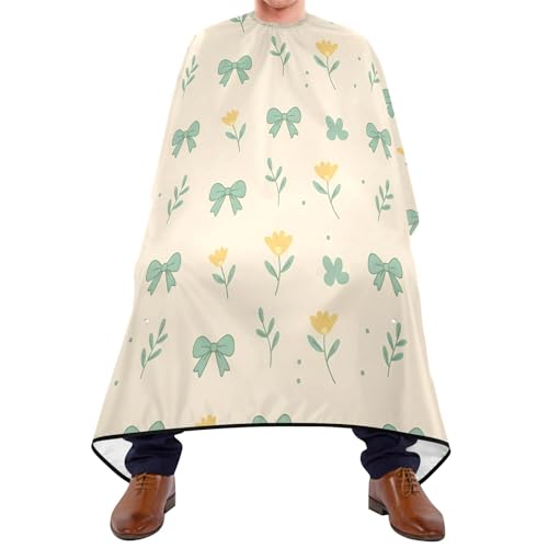 Capa para Corte de Pelo Impermeable Profesional MAOBLYR Verde Salvia con Cierre Ajustable de Broches miniatura 1