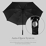 Lyle & Scott 62-Inch Golf Umbrella - Dual Canopy Design, Windproof Umbrella with Lightweight Fibreglass Shaft, Double Canopy Golf Umbrella, Protective Cover - Essential Golf Accessories - Image 5