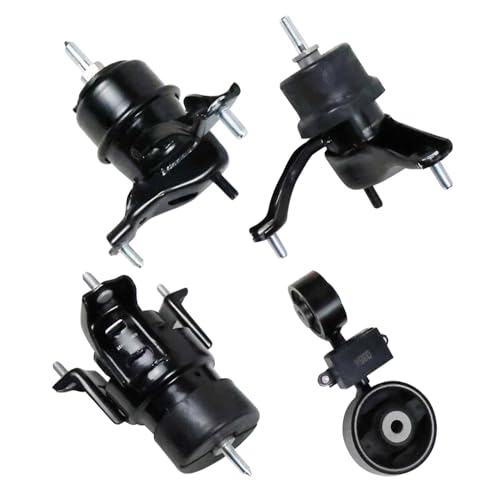 4PCS Engine Motor Mount & Transmission Mount Torque Strut Mount Set Compatible with 2007 2008 2009 2010 2011 Toyota Camry 2.4L L4 Auto Trans Front Engine Motor Mount Replace A62009 A4211 A4274 A4207