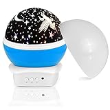 ★ 【Luces de Colores】: Blanco cálido y rojo / azul / verde, 2 combinaciones de colores, 3 combinaciones de colores, todas las combinaciones de colores parpadean. La luz del cielo estrellado también puede girar automáticamente 360 ​​°, y el patrón puede moverse o quedarse quieto en la pared y el techo, y cambiar manualmente los efectos de iluminación para crear un espectáculo de luces perfecto e interesante para los niños.