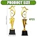 Foilswirl 1st Place Trophy First Place Award for Sports Tournament Funny Gold Winner Trophy Cup for Football Soccer Competitions Reward Ceremony (4 Pcs,Classic)