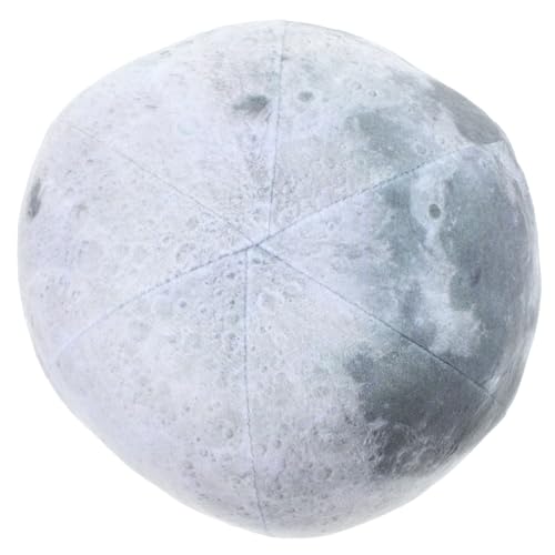 JECOMPRIS Mond Kissen Grau Kinderzimmer Dekokissen