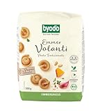 Bio Emmer Volanti Pasta 500g - Byodo | 100% Bio-Zutaten | Tradition mit Bronze-Matrizen | Perfekter Al Dente-Biss | Italienischer Emmergrieß | Kochzeit 8-9 Minuten | Authentischer Geschmack Italiens
