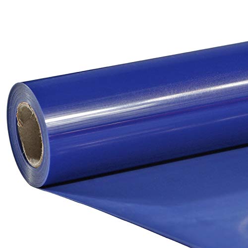 TUMIYA Blue Heat Transfer Vinyl HTV Rolls 12 x 8ft Royal Blue Iron on Vinyl for T-Shirt Glossy Adhesive HTV Vinyl for Heat Press DIY Design Easy to Cut & Weed