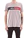 Price comparison product image Tommy Hilfiger Men's Block Stripe Hilfiger TEE Sport Shirt, Medium Grey Heather, S