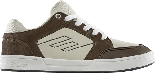 Emerica Heritic – Bold Skate Look, Reinforced Cupsole, Cushioned Feel, Everyday Sneakers Brown/Tan