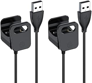 Smartwatch Charger Cable for Fitbit Charge 4 (Only) 2 Pack, Ancable 50cm Fitbit Charge 4 Charger UK Replacement Charging Cord Charger Cable Compatible with Fitbit Charge 4 Fitness Tracker