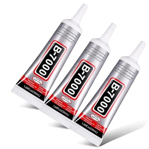 Image of B7000 Multipurpose Adhesive Glue Pack Of 3 | Jewelry, Beads, Clothes, Shoes, Fabrics,Screen Repair, Metal, Stone, Glass, Mobile Phones,Artificial Crystal Crafts