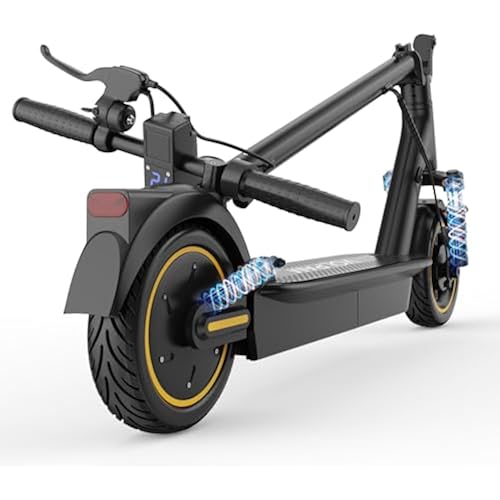 VOLPAM Electric Scooter with Dual Suspensions, 350W/500W Motor, 60/40/31/23Miles Long Range, Dual Braking, Max Load 264 lbs