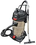DeTec. Industriesauger 3000W Nass Trocken Sauger 100 Liter Edelstahl Behälter | Industrie Gewerbe Staubsauger mit 3 Saugmotoren je 1000 Watt | Nasssauger für Baustelle