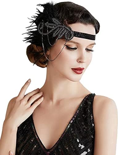 Set Accessori Anni 20 Gatsby - Guanti, Collana Perle E Fascia Per Feste A Tema
