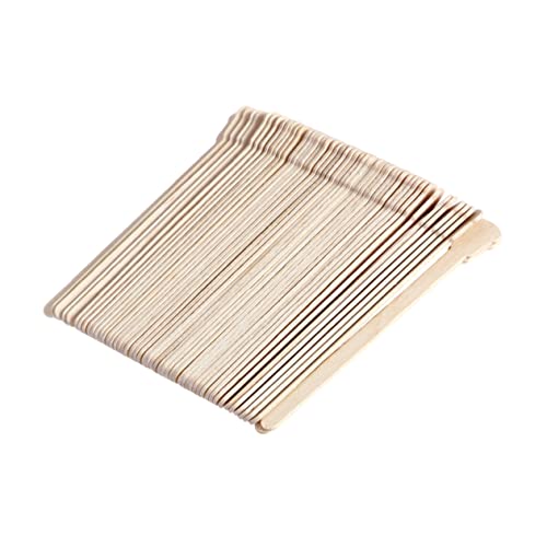 TOVINANNA Hair Removal Stick Set 50pcs Wooden Waxing Spatulas for Hair Wax Stick Face Waxing Strips Hard Wax