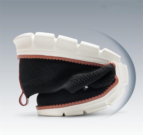 Breeze Men's Mesh Dress Sneakers Business Shoes, Slip on Arch Support Boat Shoes3